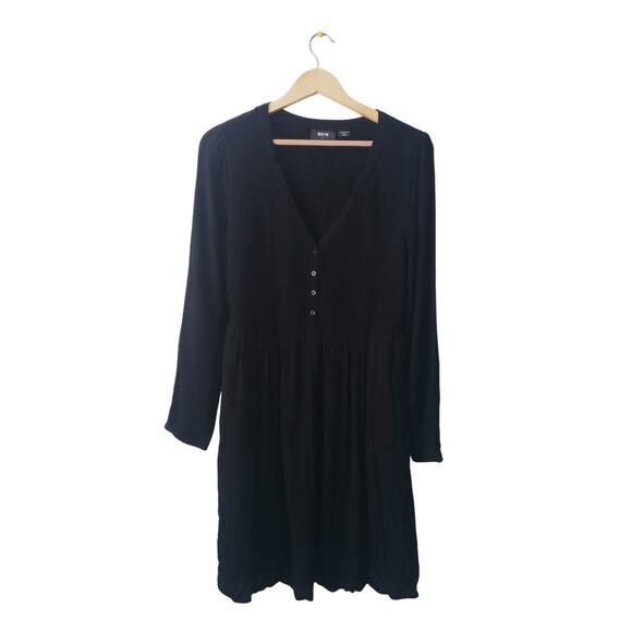 Maeve By Anthropologie Masse Midi Dress Black Size Medium - Picture 1 of 10